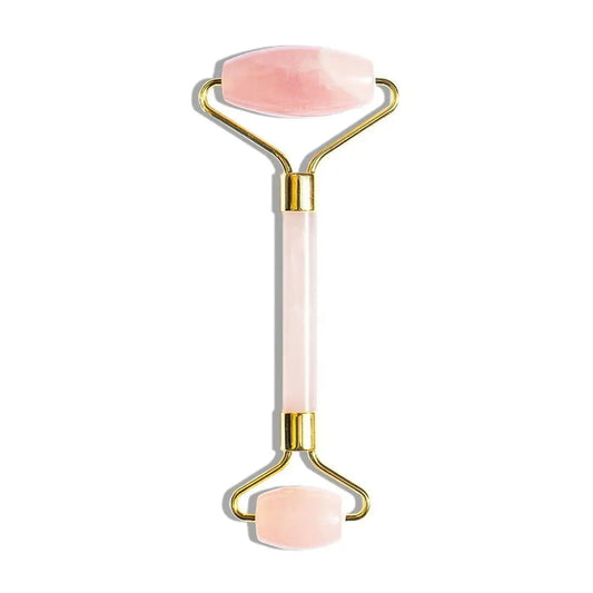 Roller Gua Sha Quartz Rose BlackOutGlow